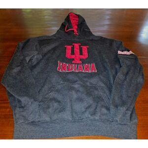 Indiana‎ Hoosiers IU Hoodie Sweatshirt Colosseum Gray Mens Large